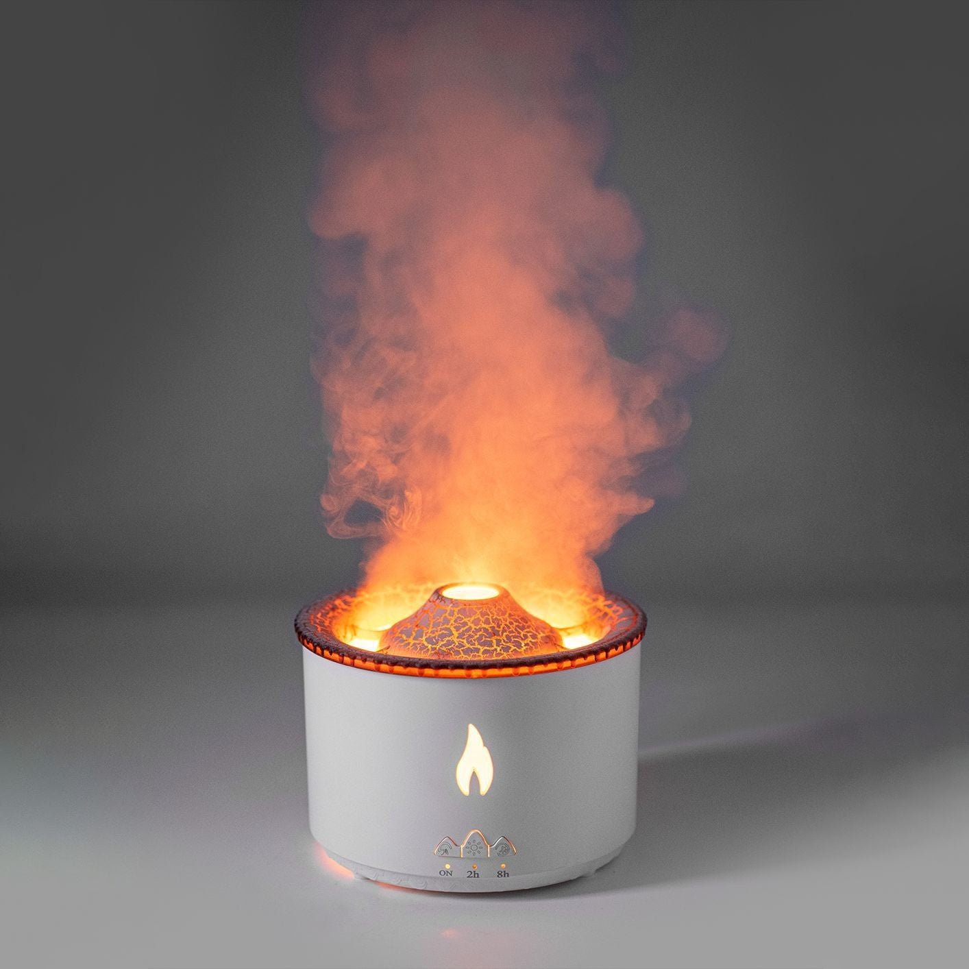 2022 New Creative Ultrasonic Essential Oil Humidifier Volcano Aromatherapy Machine Spray Jellyfish Air Flame Humidifier Diffuser - Krosscanada