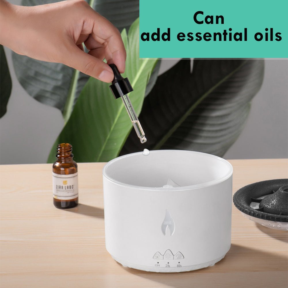 2022 New Creative Ultrasonic Essential Oil Humidifier Volcano Aromatherapy Machine Spray Jellyfish Air Flame Humidifier Diffuser - Krosscanada