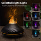 2022 New Volcanic Flame Aroma Diffuser Essential Oil Lamp 130ml USB Portable Air Humidifier With Color Night Light Mist Maker Fogger LED Light - Krosscanada