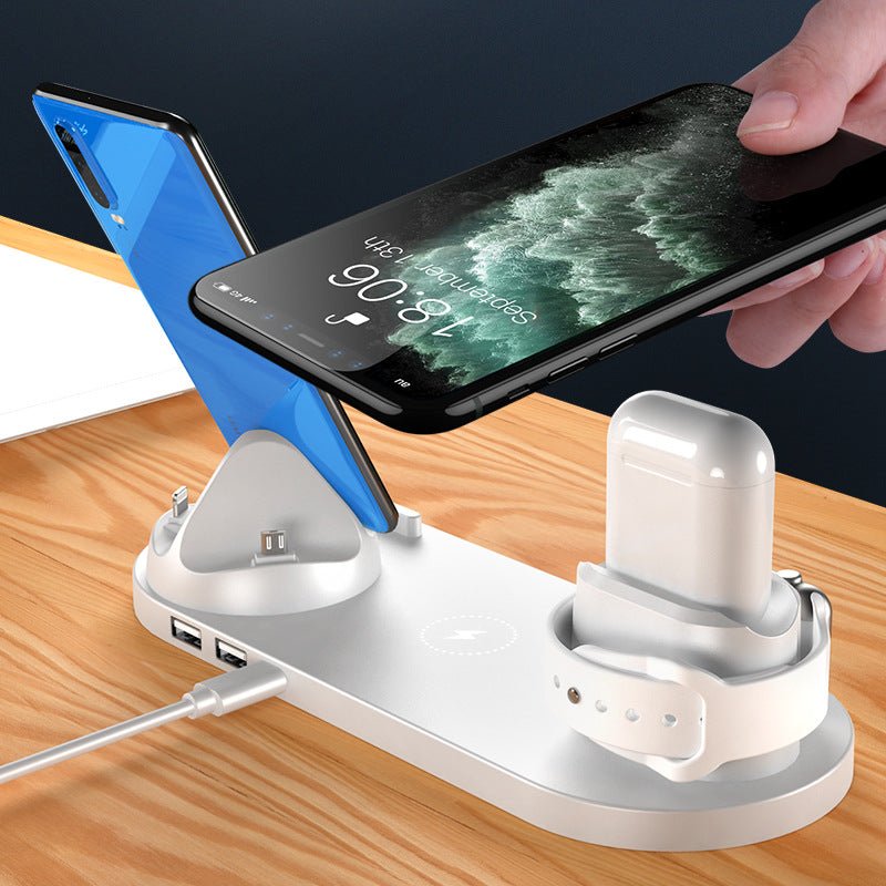 2022 Wireless Charger For IPhone14 13 Fast Charger For Phone Fast Charging Pad For Phone Watch 6 In 1 Charging Dock Station - Krosscanada