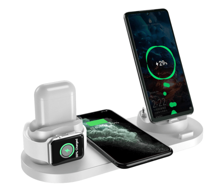 2022 Wireless Charger For IPhone14 13 Fast Charger For Phone Fast Charging Pad For Phone Watch 6 In 1 Charging Dock Station - Krosscanada