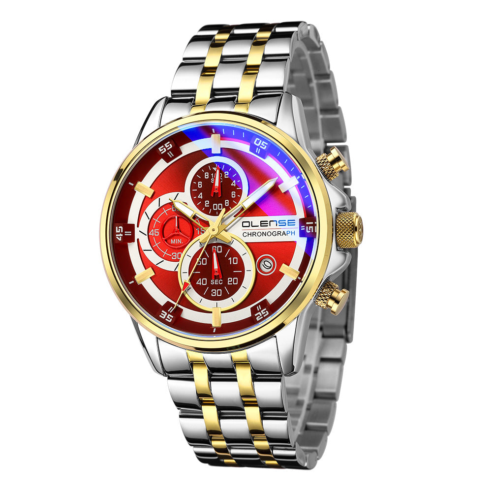 Stainless Steel Quartz Six-hand Fashion Watch - KKscollecation