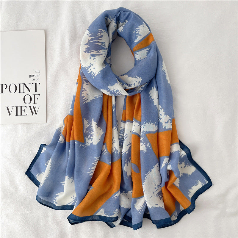 Ladies Decorative Accessories Printed Fashion Scarf - KKscollecation