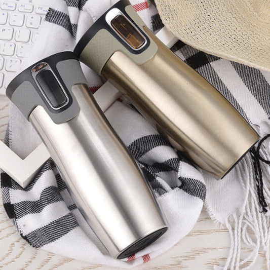 Vacuum Insulated Stainless Steel Travel Mugs Water Flask Thermal Tea Bottle - KKscollecation