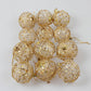 Gold dusted scaly Christmas ball - KKscollecation