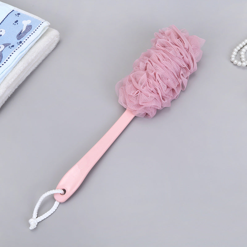 Fashion New Long Handle Hanging Soft Mesh Back Body Bath Shower Scrubber Brush Sponge For Bathroom Shower Brush New Arrival - KKscollecation