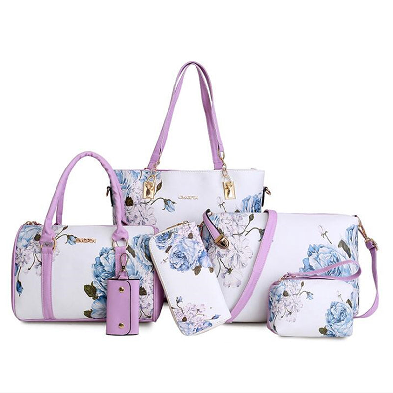 Six piece portable women's bag set - KKscollecation