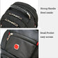 New Swiss Military Army Waterproof Travel Bags Laptop Backpack Multifunctional Large Capacity USB Charging Port Backpack