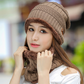 Knit Hat Female Winter ThickeningCap Warm Earmuffscap Head Outdoor Cycling Korean Version Of The Tide Collar Wool Hat - KKscollecation