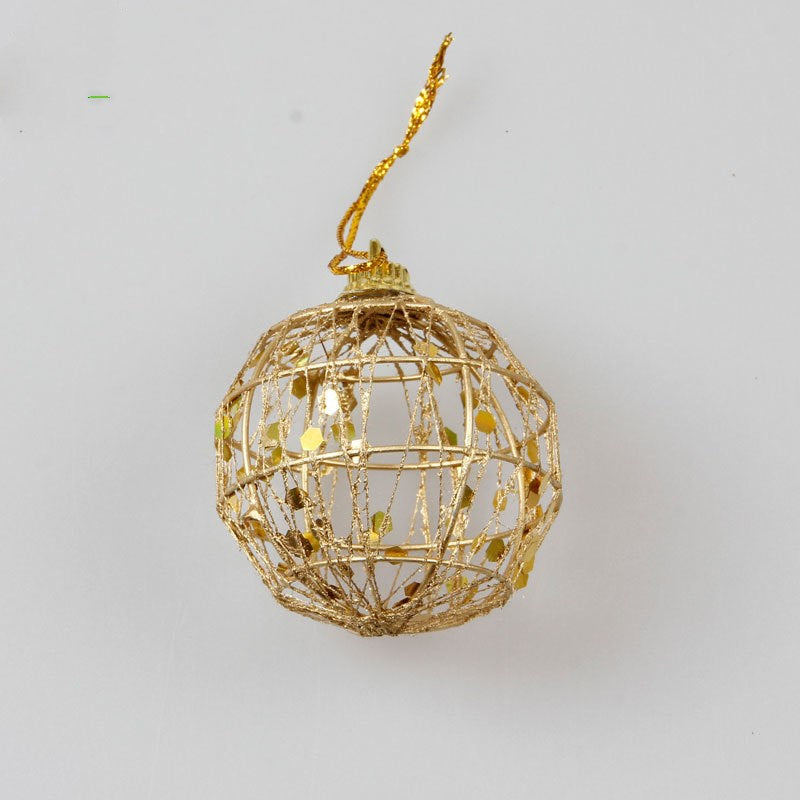 Gold dusted scaly Christmas ball - KKscollecation