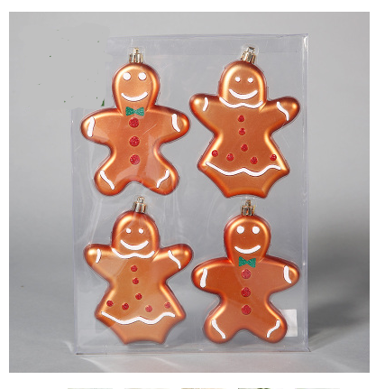 Christmas Ornaments Cute Gifts Reindeer Balls Stars Gingerbread Man Christmas Pendant Ornaments Charm - KKscollecation