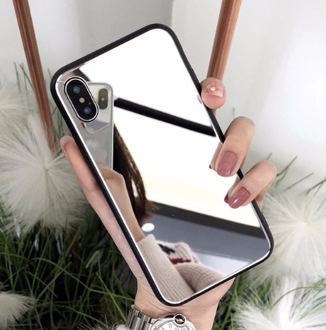 iphoneX mirror phone case iphone7/8plus make-up self-timer glass case - KKscollecation