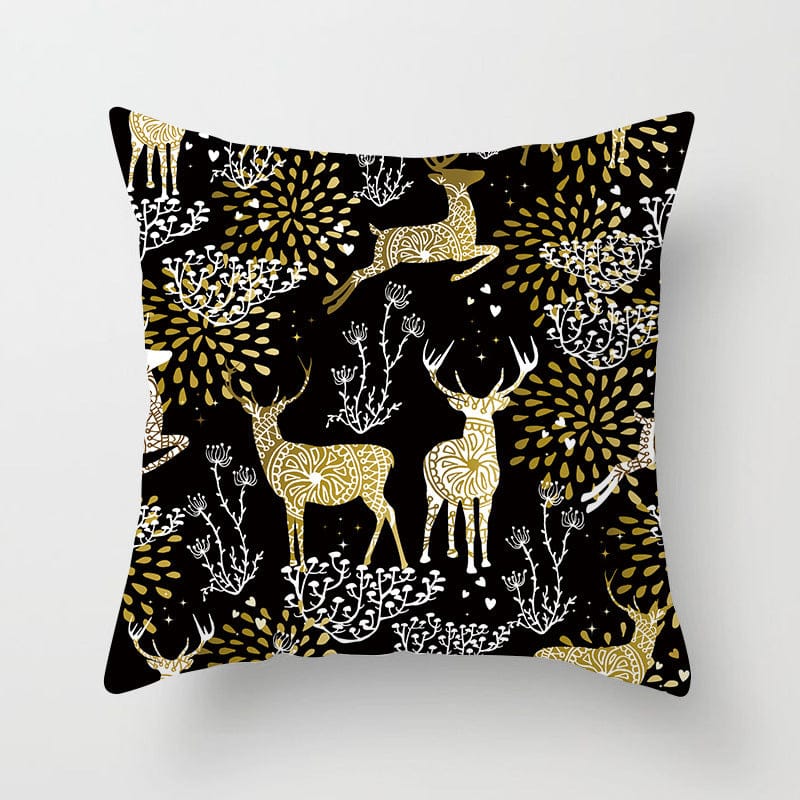 Snow moose pillow case - KKscollecation