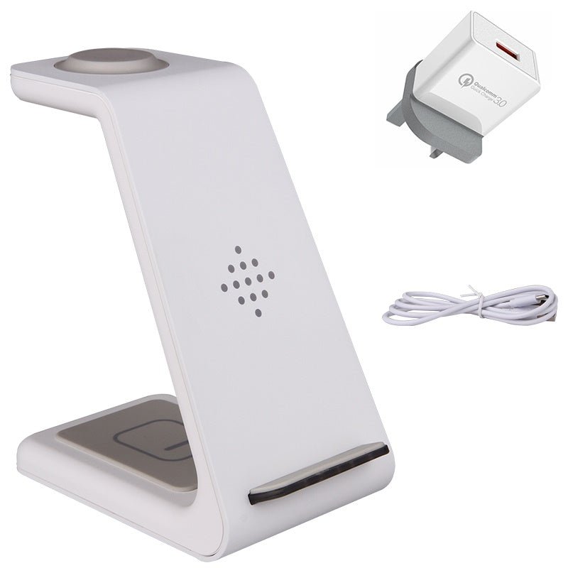 3 In 1 Fast Charging Station Wireless Charger Stand Wireless Quick Charge Dock For Phone Holder - Krosscanada
