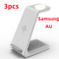 3 In 1 Fast Charging Station Wireless Charger Stand Wireless Quick Charge Dock For Phone Holder - Krosscanada