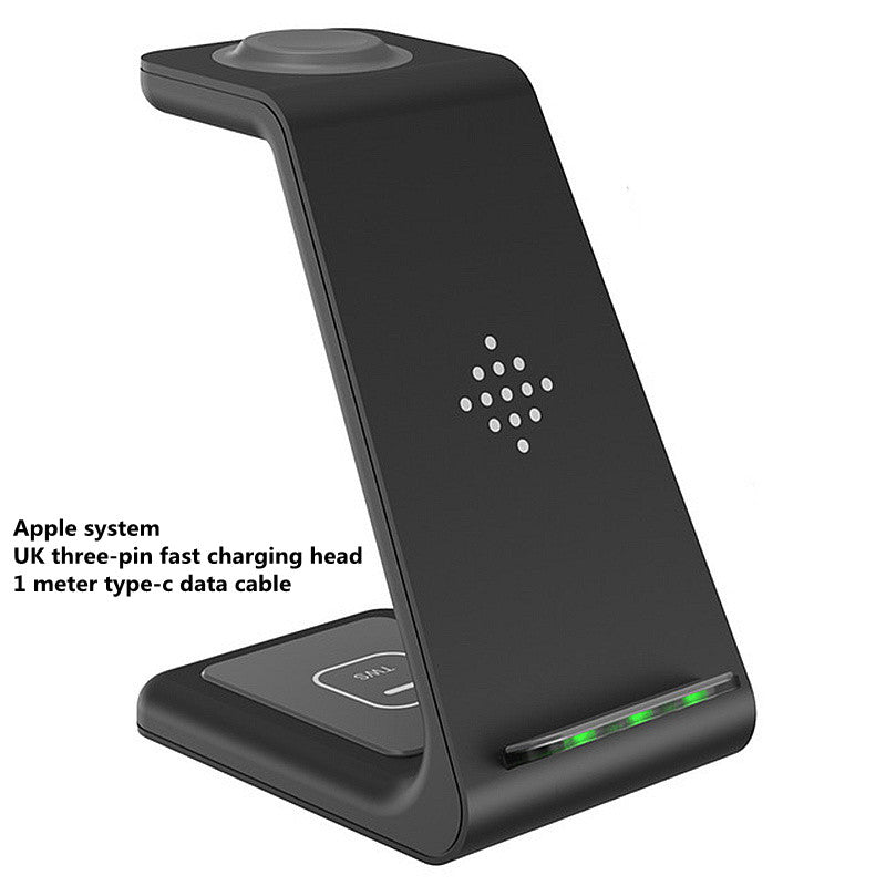 3 In 1 Fast Charging Station Wireless Charger Stand Wireless Quick Charge Dock For Phone Holder - Krosscanada