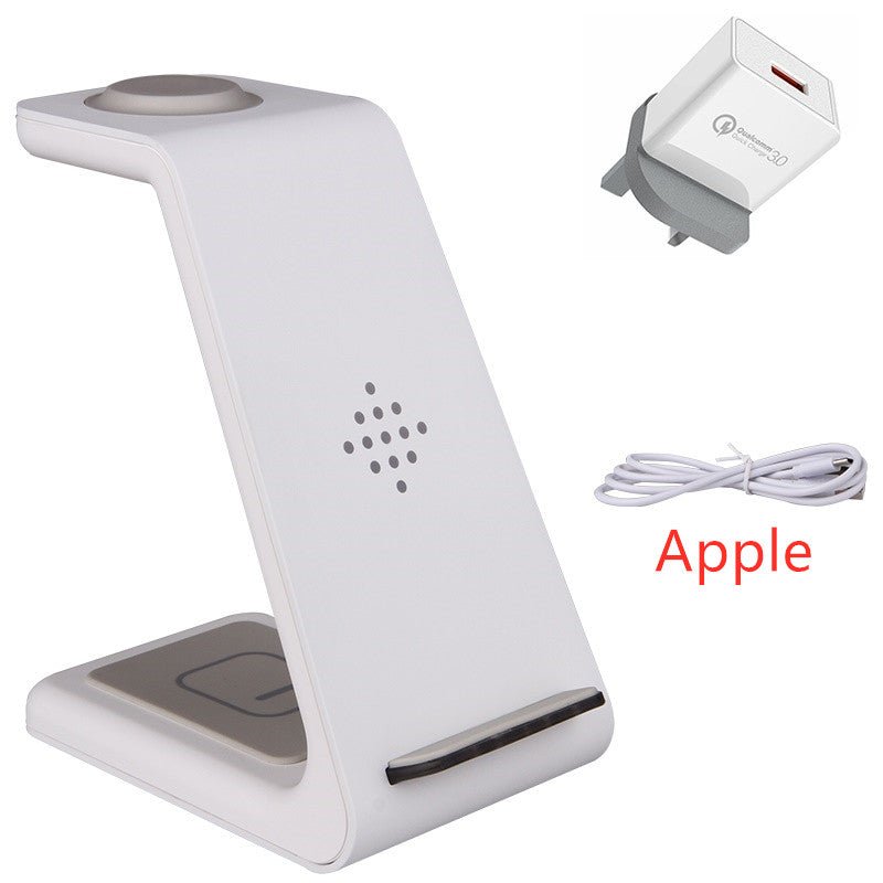 3 In 1 Fast Charging Station Wireless Charger Stand Wireless Quick Charge Dock For Phone Holder - Krosscanada