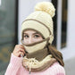 3 in 1 winter knitted beanie hat set - Krosscanada
