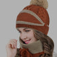 3 in 1 winter knitted beanie hat set - Krosscanada