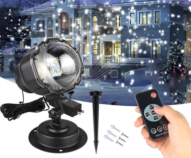 LED Christmas Light Projector Snow Projection Lamp - KKscollecation