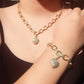 Diamond Necklace Love Pendant Set - KKscollecation