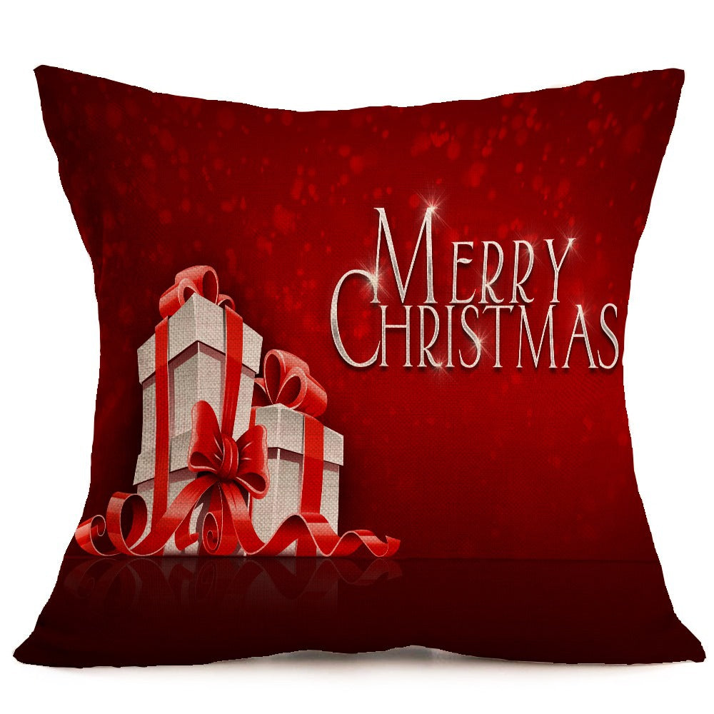 Christmas festive pattern car sofa pillow pillowcase - KKscollecation