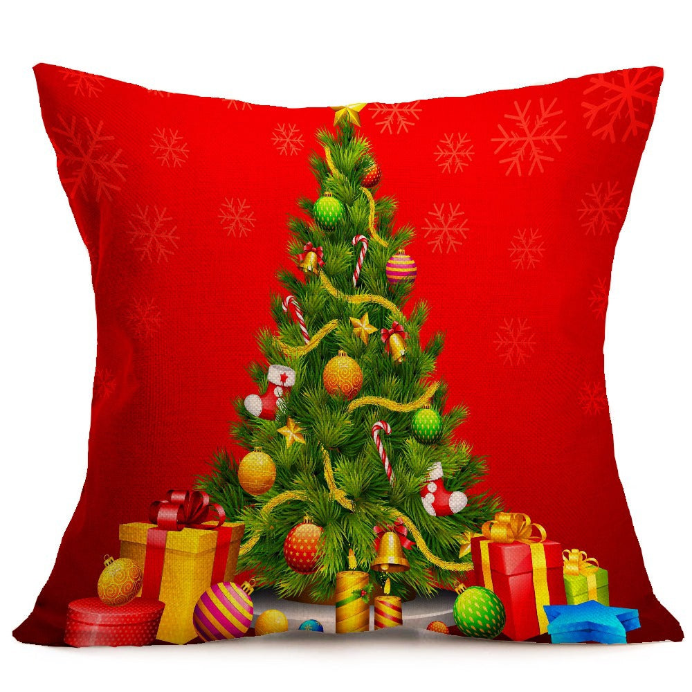 Christmas festive pattern car sofa pillow pillowcase - KKscollecation