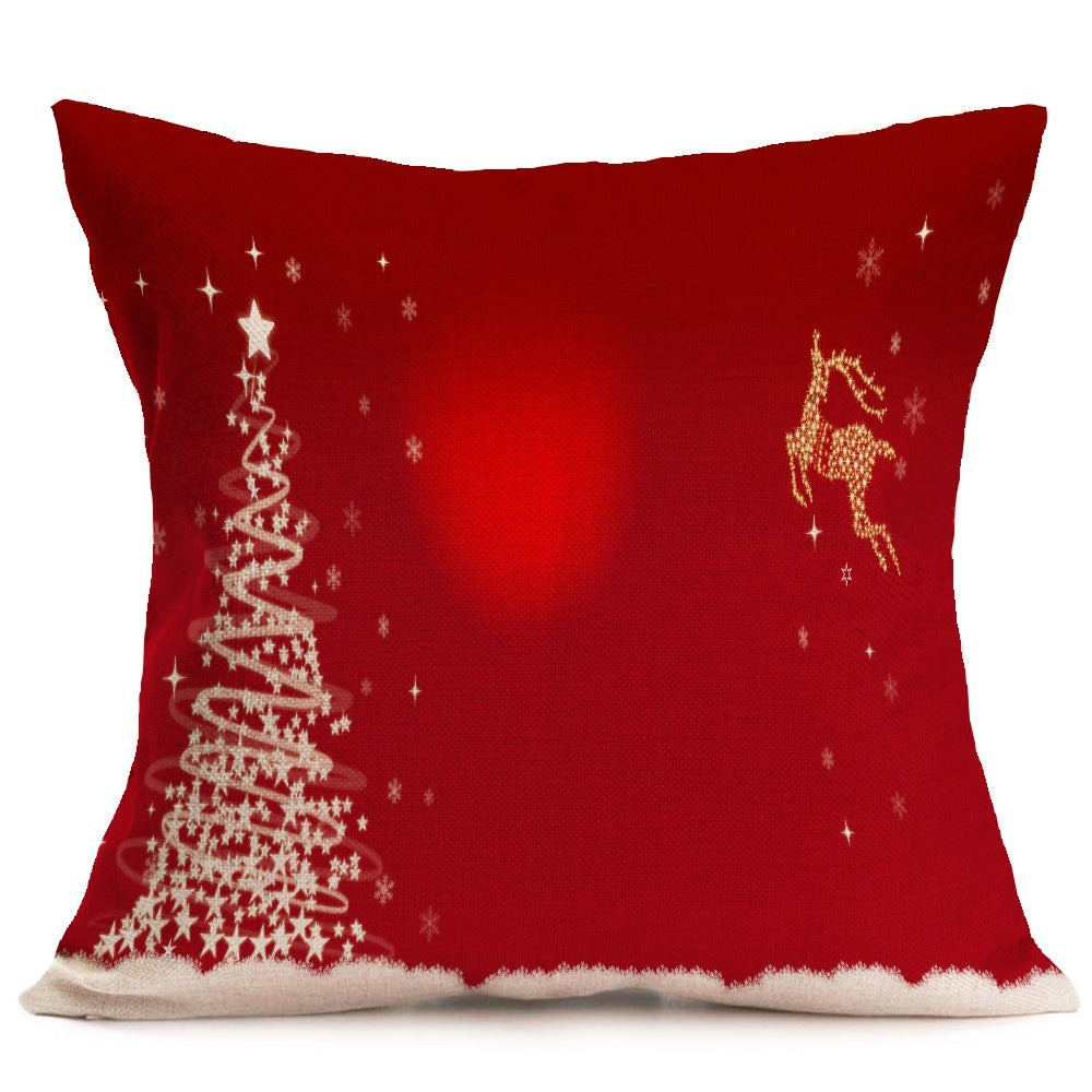 Christmas festive pattern car sofa pillow pillowcase - KKscollecation