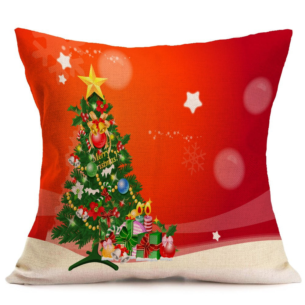 Christmas festive pattern car sofa pillow pillowcase - KKscollecation