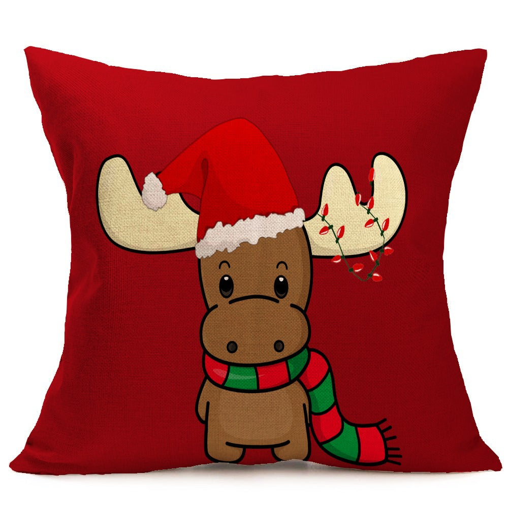 Christmas festive pattern car sofa pillow pillowcase - KKscollecation