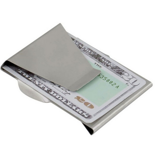 Stainless Steel Multi-purpose Wallet Banknote Clip  Bank Card Holder  Wallet  Metal Wallet US Dollar Clip - KKscollecation