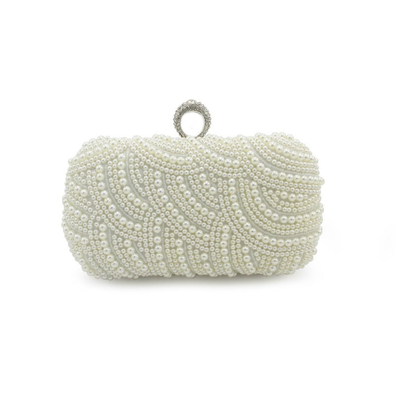 New Fashion Ring Diamond Pearl Banquet Bag - KKscollecation