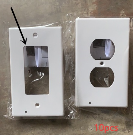 Durable Convenient Outlet Cover Duplex Wall Plate Led - KKscollecation