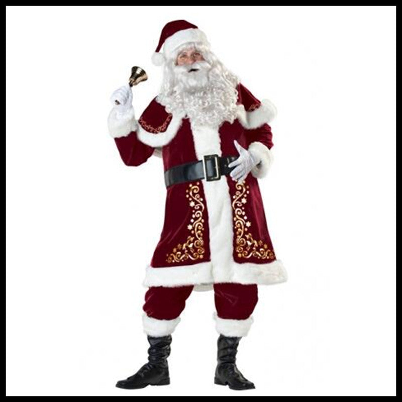 Bar Christmas Costume Adult Men and Women Santa Christmas Costume Christmas Costume - KKscollecation