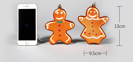 Christmas Ornaments Cute Gifts Reindeer Balls Stars Gingerbread Man Christmas Pendant Ornaments Charm - KKscollecation