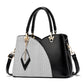 Check Color Block Shoulder Messenger Bag - KKscollecation