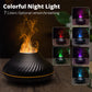 2022 New Volcanic Flame Aroma Diffuser Essential Oil Lamp 130ml USB Portable Air Humidifier With Color Night Light Mist Maker Fogger LED Light - KKscollecation