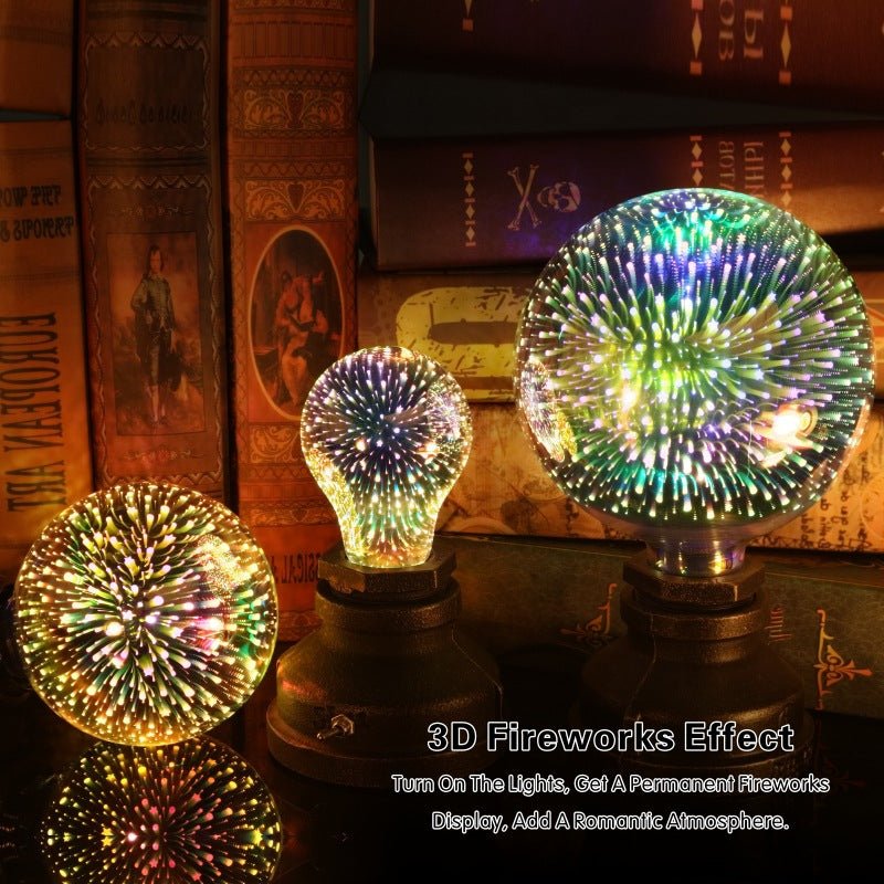 3D Fireworks Decorative Light Bulb Christmas Lights Christmas Home Decorations - Krosscanada