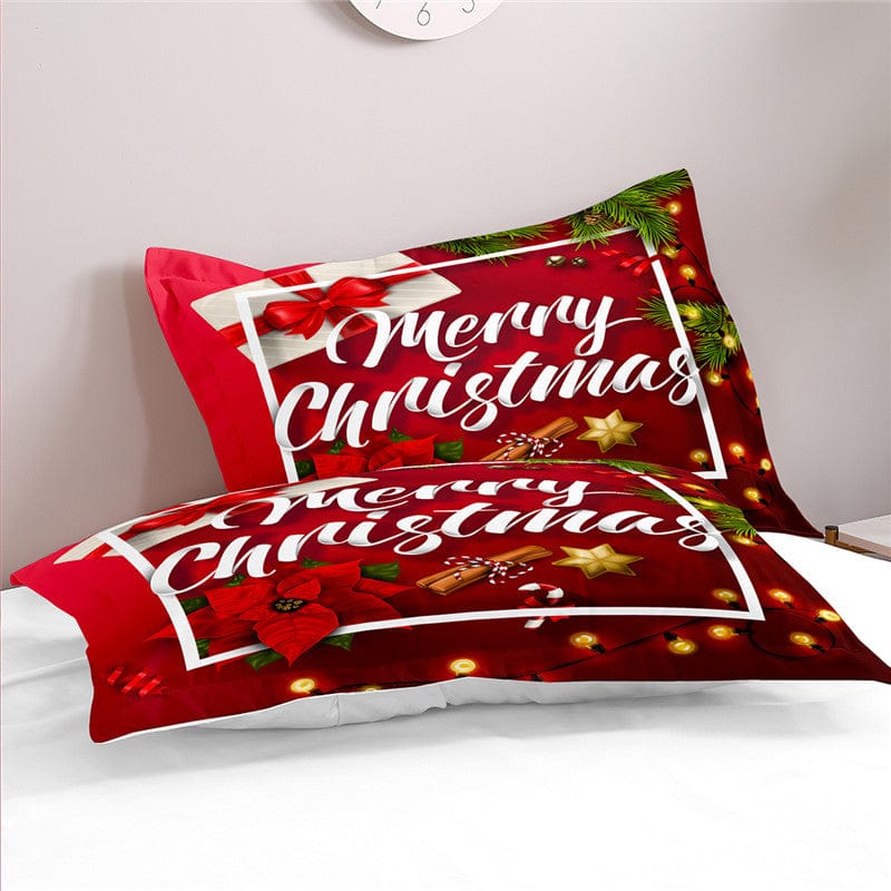 3D Printing Christmas Home Textile Three - piece Bedding - Krosscanada