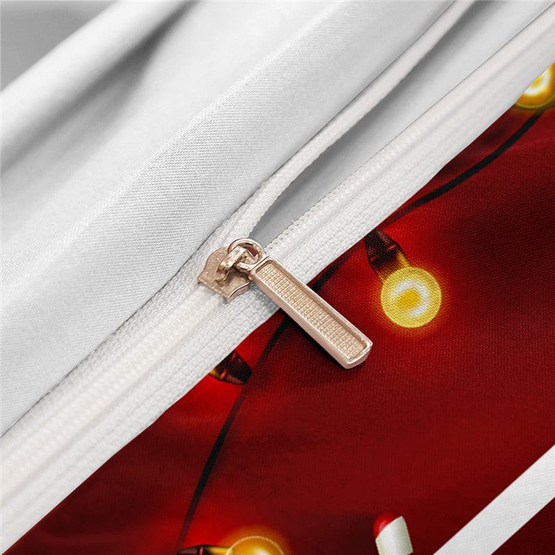 3D Printing Christmas Home Textile Three - piece Bedding - Krosscanada