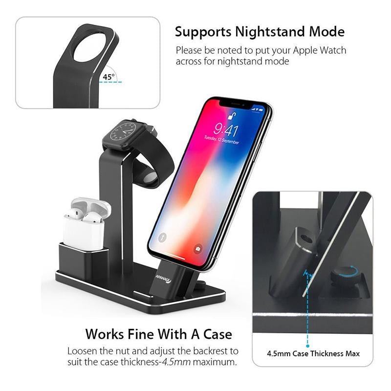 4 IN 1 AIRPODS CHARGING DOCK HOLDER - Krosscanada
