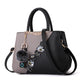 Contrasting color ladies bag handbag