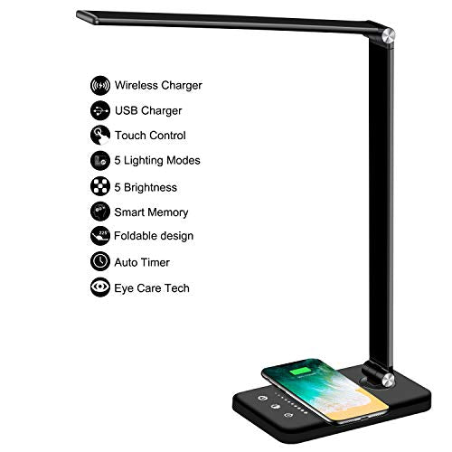 LED Desk Lamp with Wireless Charger - KKscollecation