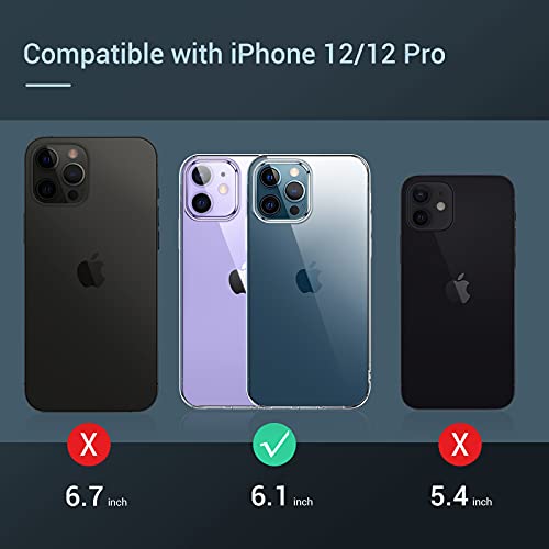 Crystal clear iPhone 12/12 Pro Shockproof Protective Phone Case Slim Thin - KKscollecation