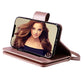 FLYEE Compatible with iPhone 12 Pro Max(6.7 inch,2020 Release),Wallet Case for Women and Girls with Card Holder,9 Cards Slots Premium Leather Flip Case [Embossed] Protective with Mirror-Rose Gold - KKscollecation