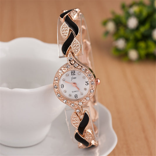 Leaf bracelet quartz wrist watch - KKscollecation