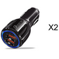 Quick Charge 3.0 Car Charger For Mobile Phone Dual Usb Car Charger Qualcomm Qc 3.0 Fast Charging Adapter Mini Usb Car Charger - KKscollecation