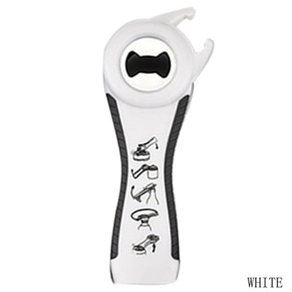 5 in 1 Creative Multifunction Stainless Steel Can Opener Beer Bottle Opener - Krosscanada