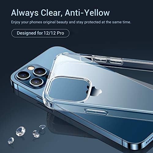 Crystal clear iPhone 12/12 Pro Shockproof Protective Phone Case Slim Thin - KKscollecation
