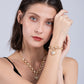 Diamond Necklace Love Pendant Set - KKscollecation